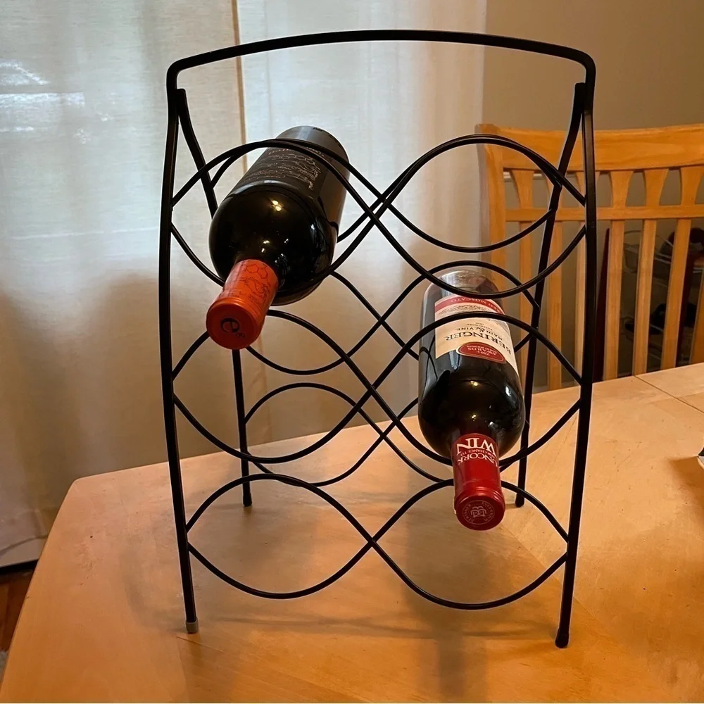Metal Wine Rack 6 Bottle Tabletop